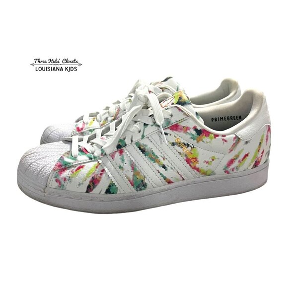 Adidas Superstar Sz PrimeGreen Watercolor Sneakers